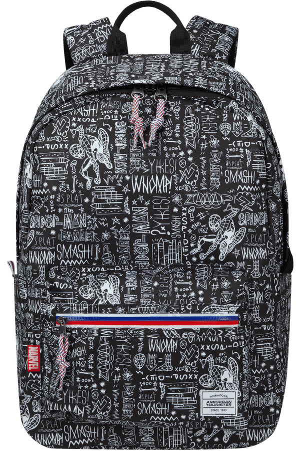 American Tourister Upbeat Disney Backpack Zip Marvel  Spiderman Sketch